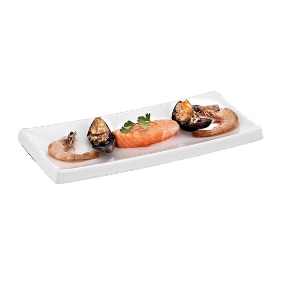 Biradlı BRD-411330 Melamin Sushi Sunum Tepsisi, 34x15x2 cm